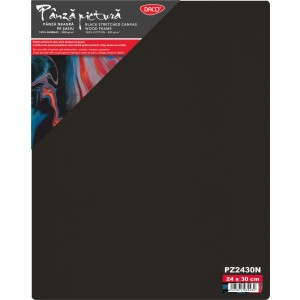 Rechizite, Creativitate, Hobby - PANZA PICTURA NEAGRA PE SASIU 24X30CM DACO PZ2430N