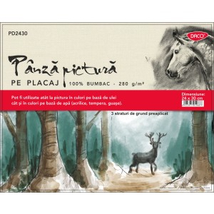Rechizite, Creativitate, Hobby - PANZA PICTURA PE CARTON 24X30CM DACO PD2430