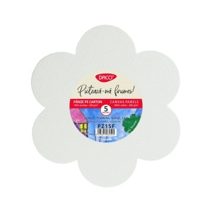 Rechizite, Creativitate, Hobby - PANZA PICTURA PE CARTON SET 5 FLOARE PZ15F