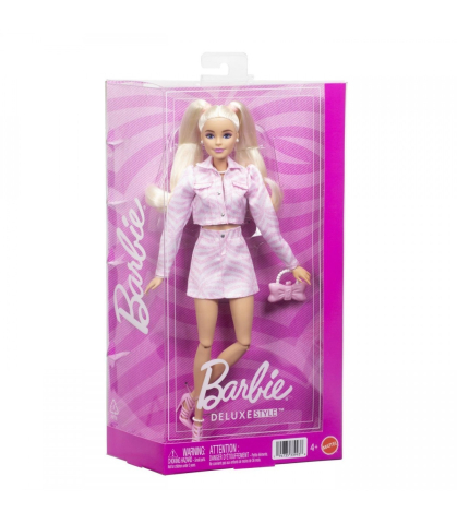 Noutati - Papusa Barbie Deluxe Style cu Jacheta din Denim Roz