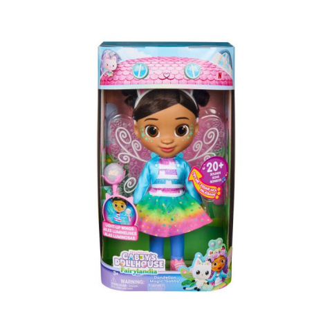 Noutati - Papusa Gabby's Dollhouse Fairylandia - Gabby cu Aripi Luminoase 33 cm