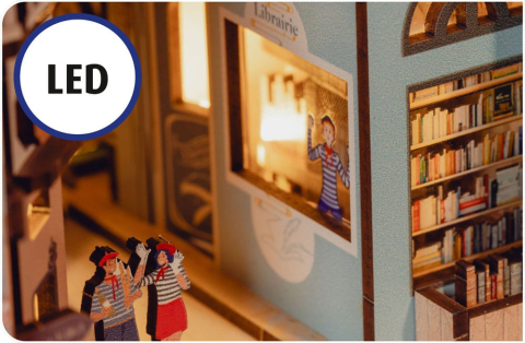 Paris Tiny Adventures Book Nook Mini Diorama 23 cm [5]