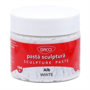 Rechizite, Creativitate, Hobby - PASTA SCULPTURA DACO PM100W ALB