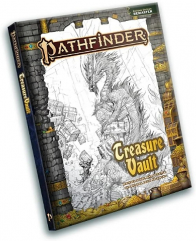 Pathfinder si Starfinder RPG - Pathfinder 2E: Treasure Vault Remastered – Sketch Cover Edition (Wayne Reynolds)