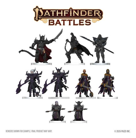Games - Pathfinder Battles Boxed prepainted Miniatures Hellknight Vanguard 20 cm