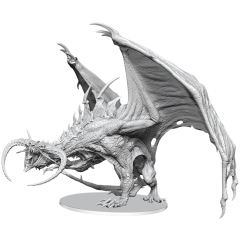Dungeons and Dragons - Pathfinder Battles Deep Cuts – Diabolic Dragon (Unpainted Miniature)