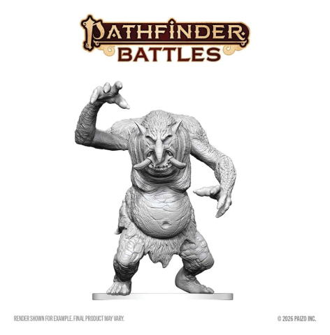 Pathfinder Battles Deep Cuts Unpainted Miniature Forest Troll 15 cm [1]