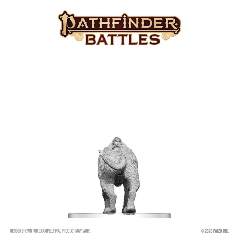 PRECOMENZI - Pathfinder Battles Deep Cuts Unpainted Miniature Hyaenodon 13 cm