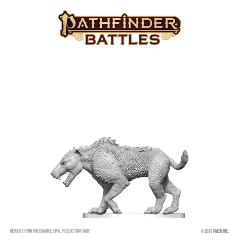 Pathfinder Battles Deep Cuts Unpainted Miniature Hyaenodon 13 cm [3]