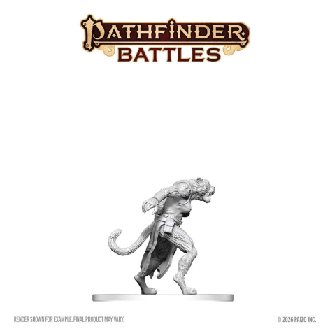 Pathfinder Battles Deep Cuts Unpainted Miniature Weretiger 13 cm [3]