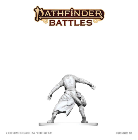 PRECOMENZI - Pathfinder Battles Deep Cuts Unpainted Miniature Weretiger 13 cm
