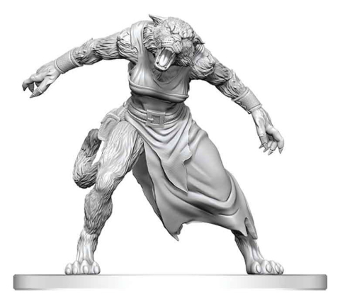 Pathfinder Battles Deep Cuts Unpainted Miniature Weretiger 13 cm [4]