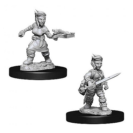 Accesorii pentru boardgames - Pathfinder Battles Deep Cuts Unpainted Miniatures: Female Halfling Rogue