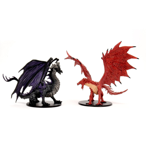 Pathfinder Battles Premium - Adult Red & Black Dragons [1]