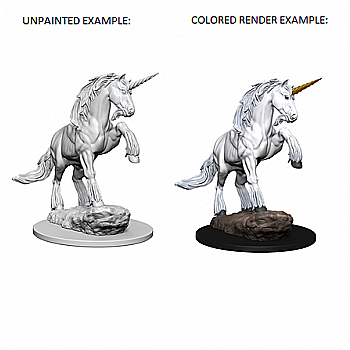 Board Games - Pathfinder Deep Cuts Unpainted Miniatures - Unicorn