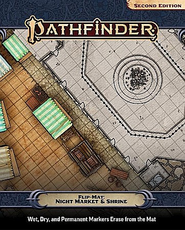 Reduceri - Pathfinder Flip-Mat: Night Market & Shrine