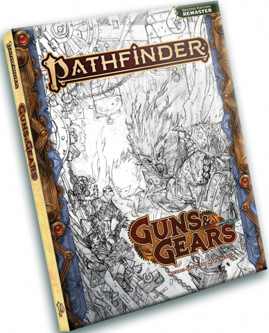 Pathfinder si Starfinder RPG - Pathfinder RPG Guns & Gears (Remastered) Sketch Cover (P2)