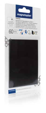 Rechizite, Creativitate, Hobby - Patratele magnetice MAGNETOPLAN Takkis 20x20x0.75mm, 60 buc/set