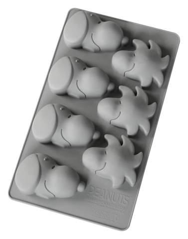 Peanuts Silicone Muffin Tray Snoopy & Woodstock grey [1]
