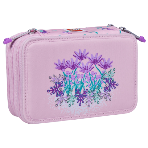Ghiozdane si rechizite - Penar neechipat LEGO Flowers  cu 3 compartimente