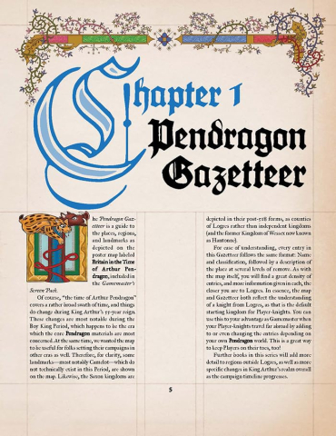 Pendragon Gamemaster Screen Pack [3]