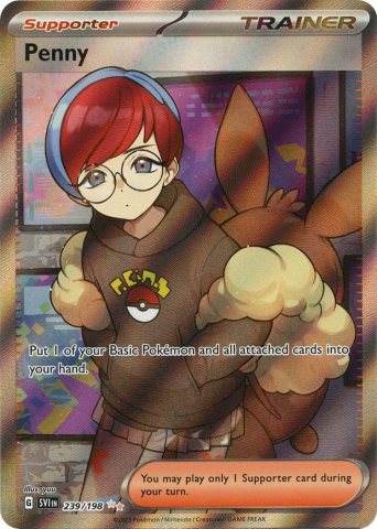 Pokemon TCG Singles - Penny #239 Pokemon Scarlet & Violet CGC graded 9