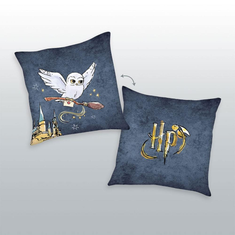 Pop Culture - Perna Harry Potter Logo & Hedwig 40x40 cm – oficiala, decor camera