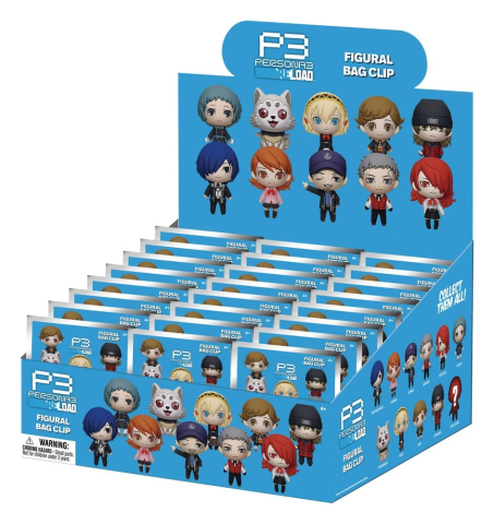 PRECOMENZI - Persona 3 3D Foam Bag Clips Series 1 Display (24)