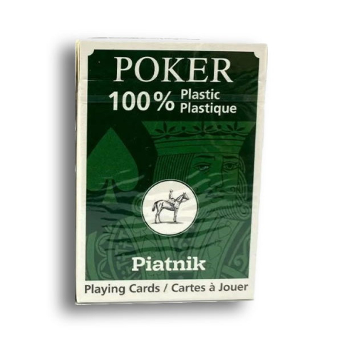 Piatnik 100% Plastic Poker Cards Verde/Maro [3]