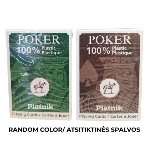 Noutati - Piatnik 100% Plastic Poker Cards Verde/Maro
