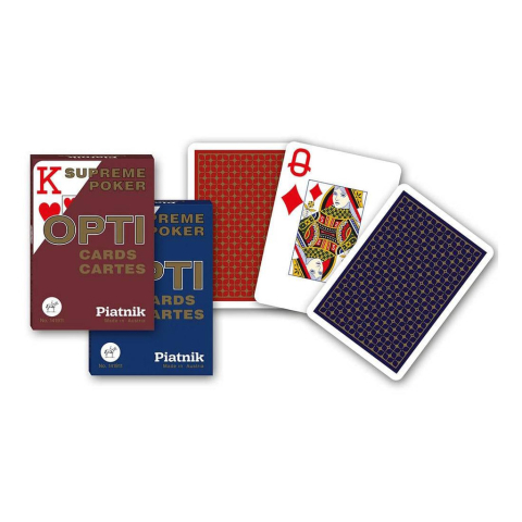Piatnik - Opti Supreme Poker Cards Rosu/Albastru [2]