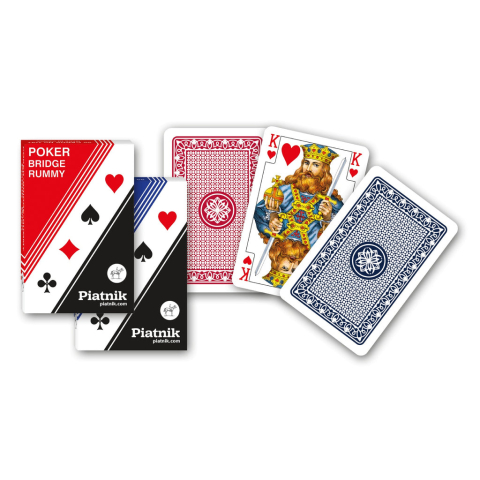 Piatnik - Poker Bridge Rummy Cards Rosu/Albastru [3]