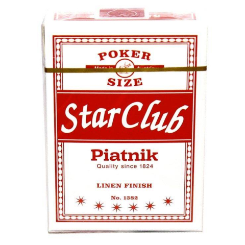 Board Games - Piatnik Star Club Poker Cards Rosu/Albastru