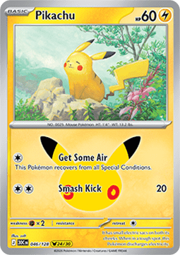 Pokemon TCG Singles - Pikachu (30C 046) 30th Celebration - Singles