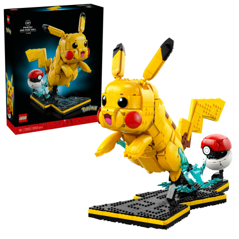 LEGO - LEGO Pokemon Pikachu si Poke Ball 72152 Set Colectie Gaming 2050 Piese