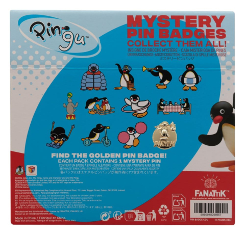 Pingu Mystery Pin Badges Blind Box Display (12) [1]