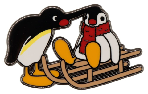 Pingu Mystery Pin Badges Blind Box Display (12) [10]