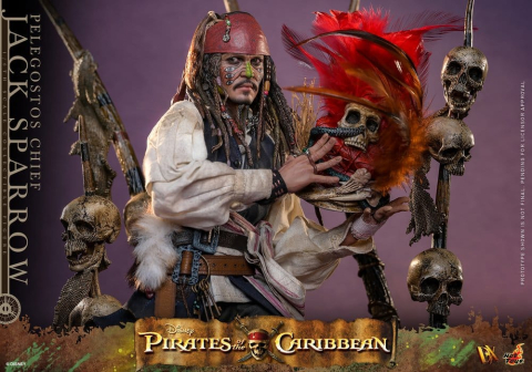 Pirates of the Caribbean: Dead Man's Chest Action DX Figure 1/6 Pelegostos Chief Jack Sparrow 30 cm [6]