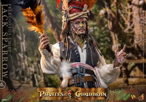 Pirates of the Caribbean: Dead Man's Chest Action DX Figure 1/6 Pelegostos Chief Jack Sparrow 30 cm [18]