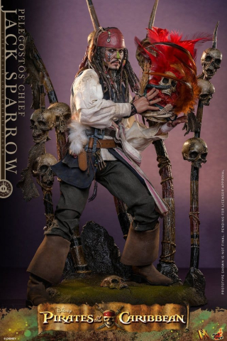 Pirates of the Caribbean: Dead Man's Chest Action DX Figure 1/6 Pelegostos Chief Jack Sparrow 30 cm [3]