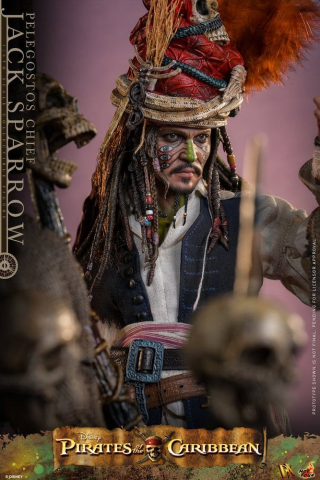 Pirates of the Caribbean: Dead Man's Chest Action DX Figure 1/6 Pelegostos Chief Jack Sparrow 30 cm [8]