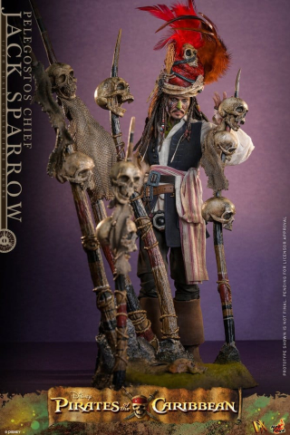 Pirates of the Caribbean: Dead Man's Chest Action DX Figure 1/6 Pelegostos Chief Jack Sparrow 30 cm [12]