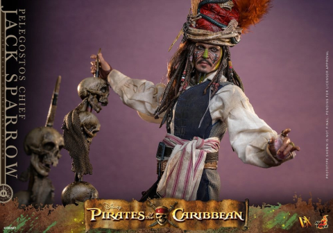 Pirates of the Caribbean: Dead Man's Chest Action DX Figure 1/6 Pelegostos Chief Jack Sparrow 30 cm [17]