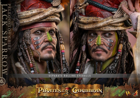 Pirates of the Caribbean: Dead Man's Chest Action DX Figure 1/6 Pelegostos Chief Jack Sparrow 30 cm [19]