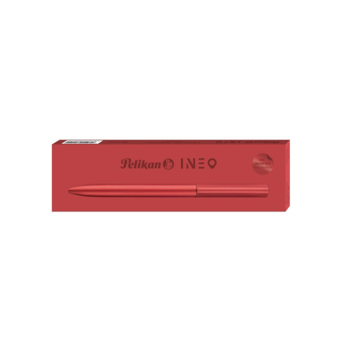Pix Pelikan Ineo Elements Fiery Red, design premiat, in cutie metalica cadou [4]