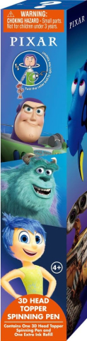 Pixar 3D Head Topper Spinning Pen Display (12) [1]