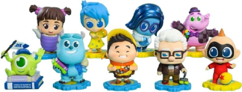 PRECOMENZI - Pixar Cosbi Mini Figures 8 cm Blind Box Display (8)