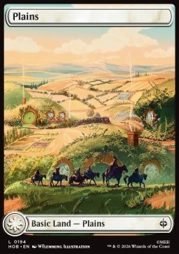 Magic: The Gathering Singles - Plains (V.2) The Hobbit - Singles 194 FOILED
