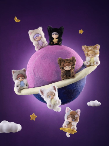 Collectibles - Planet Cat Wishing Star Series Mini Figures Blind Box Display 11 cm (6)