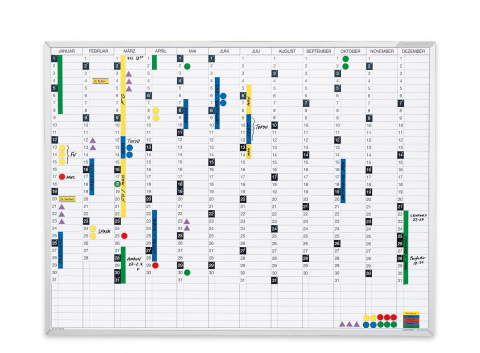 Birotica si papetarie - Planner MAGNETOPLAN anual CONTINUOUS 1200 x 900 mm